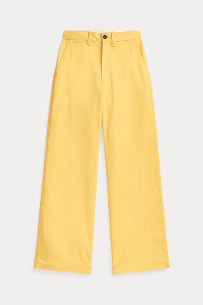 Polo Ralph Lauren Chino Wide-Leg Παντελόνι Κίτρινο 211873988009