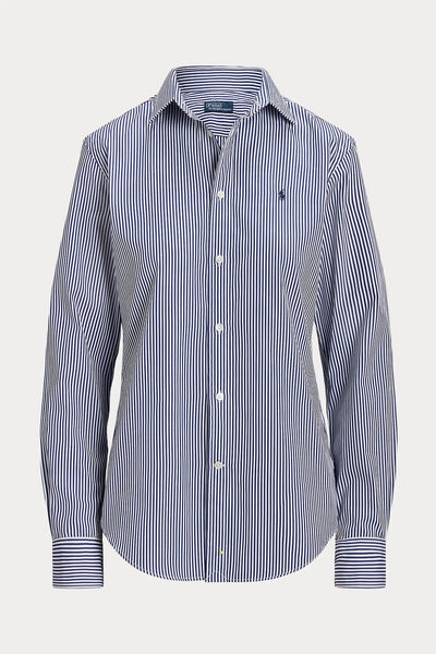 Polo Ralph Lauren Classic Fit Striped Cotton Πουκάμισο Μπλε/Άσπρο 211891379001