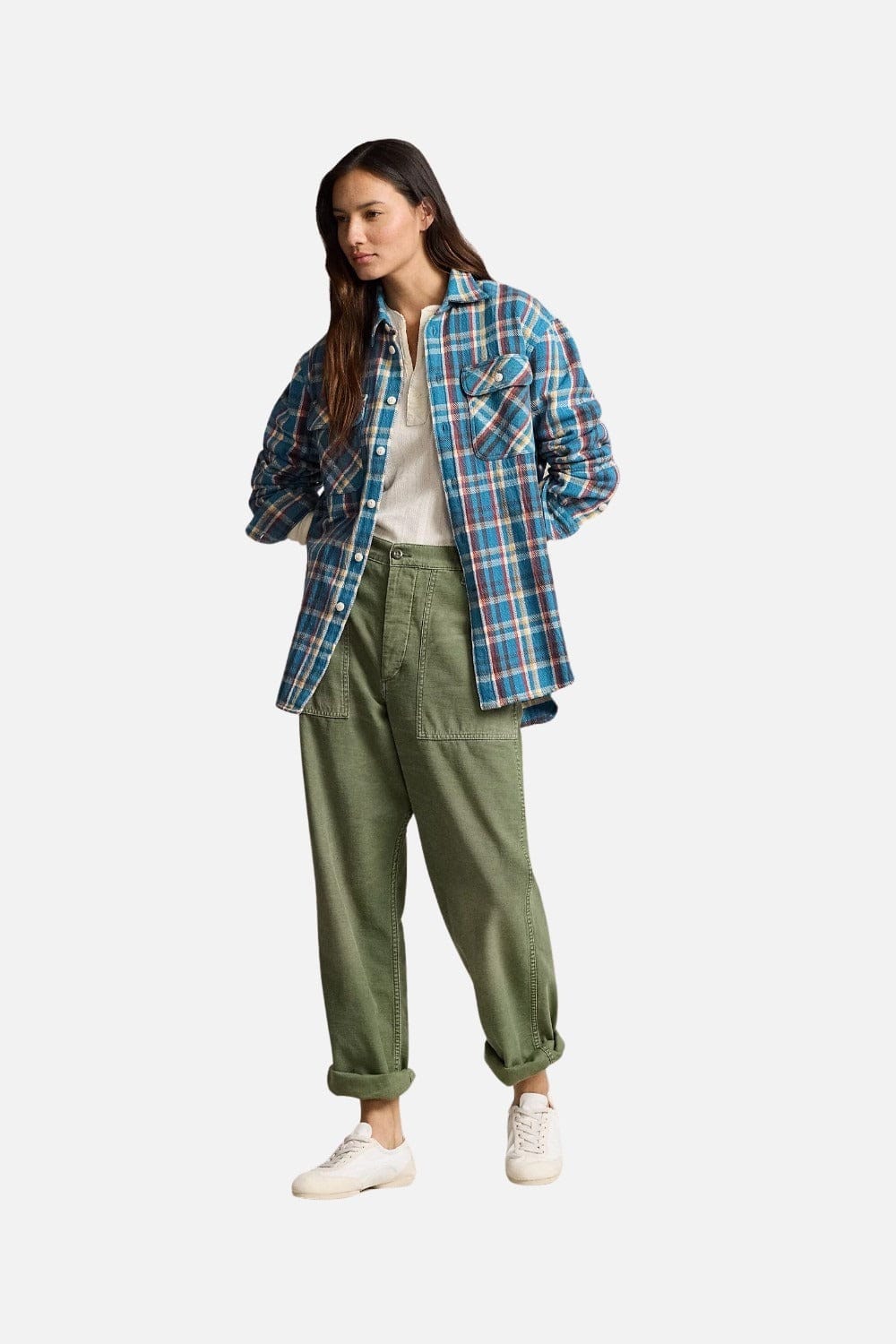 Polo Ralph Lauren Plaid Cotton Twill Shirt Multi 211941502002