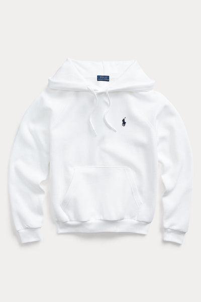 Polo Ralph Lauren Fleece Hoodie Μπλούζα Άσπρη 211891558001