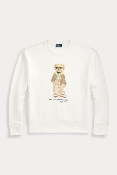 Polo Ralph Lauren Polo Bear Fleece Crewneck Sweatshirt Άσπρο 211924298001