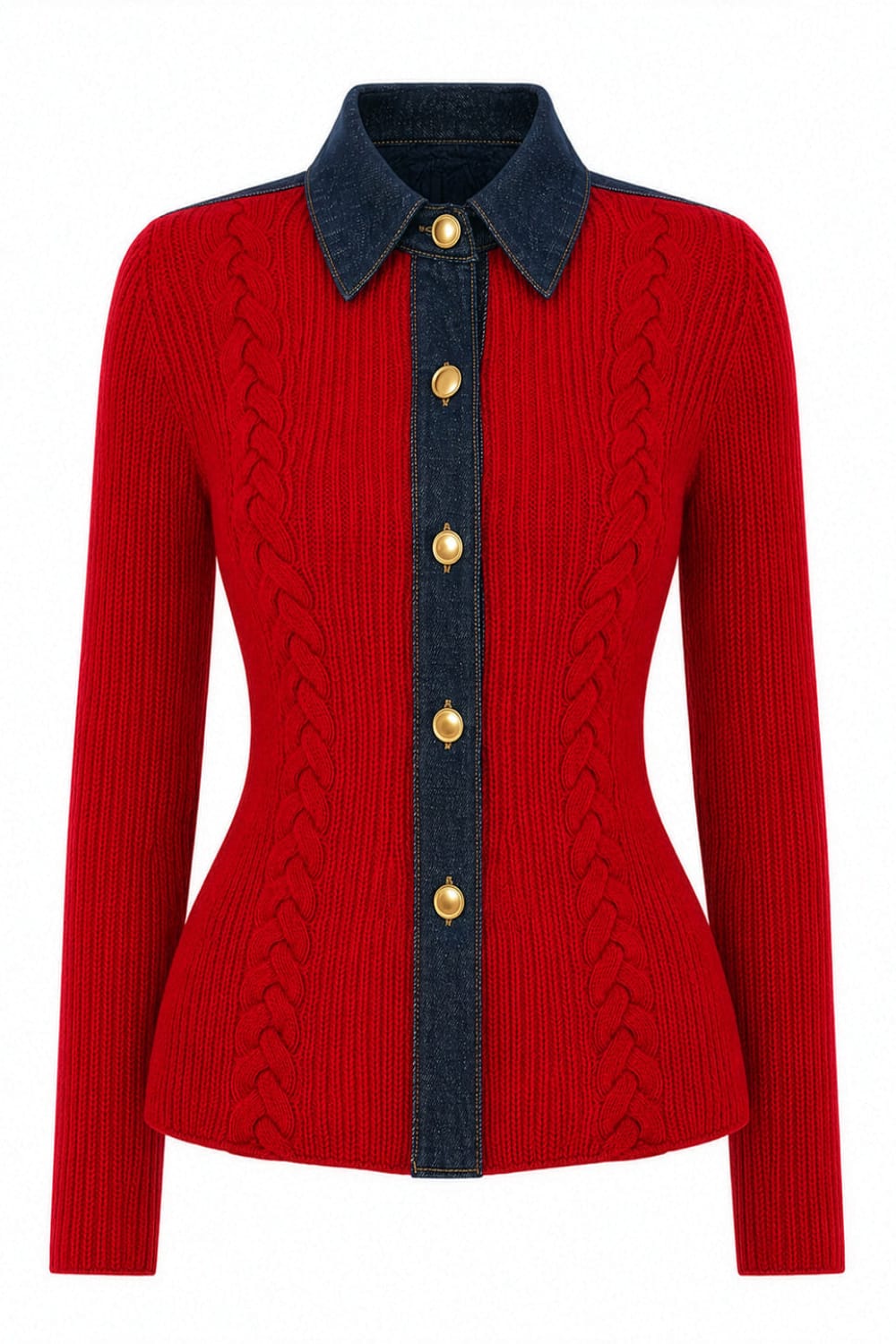 Tailor Made Knitted Cardigan Red TM0855