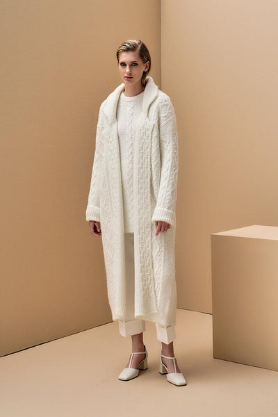 Tailor Made Oversized Παλτοζακέτα Off White TM7425 
