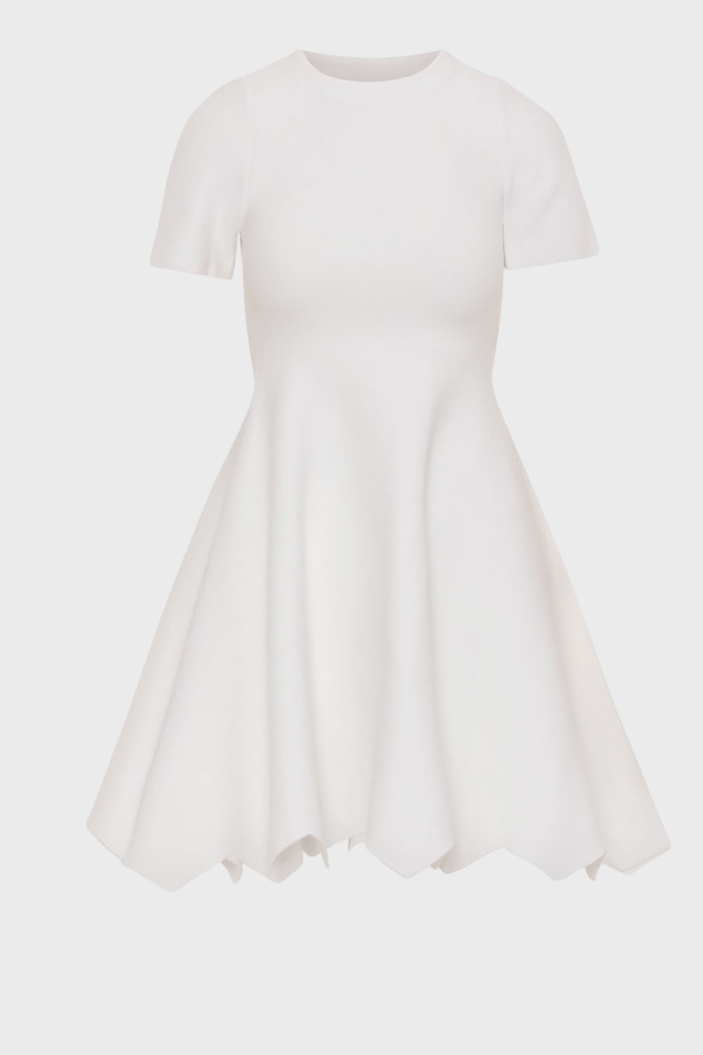 Tailor Made Mini Πλεκτό Φόρεμα Άσπρο TM0738