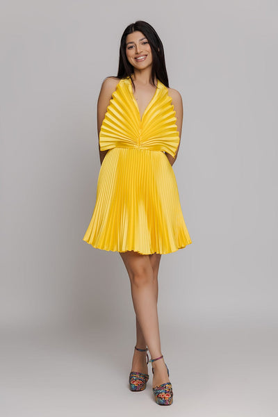 Tassos Mitropoulos Mozart Mini Φόρεμα Ventalle Κίτρινο TM31321