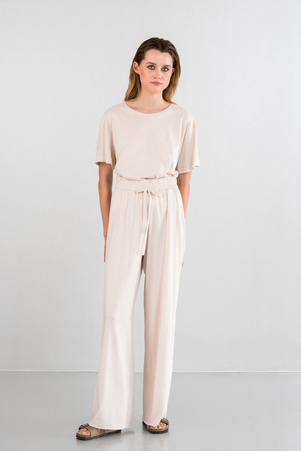Philosophy Organic Jersey Wide Ecru Pants TR4008