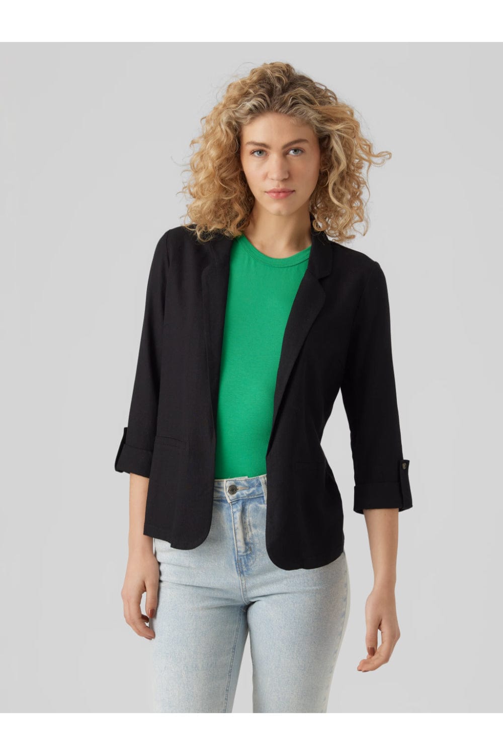 Vero Moda Jesmilo Σακάκι Λινό Μαύρο 10279700