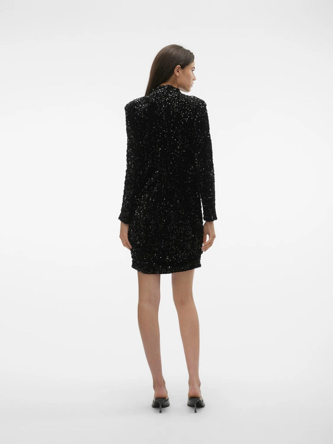 Vero Moda Mini Dress with Sequins Black 10298492 – beautycollection.gr