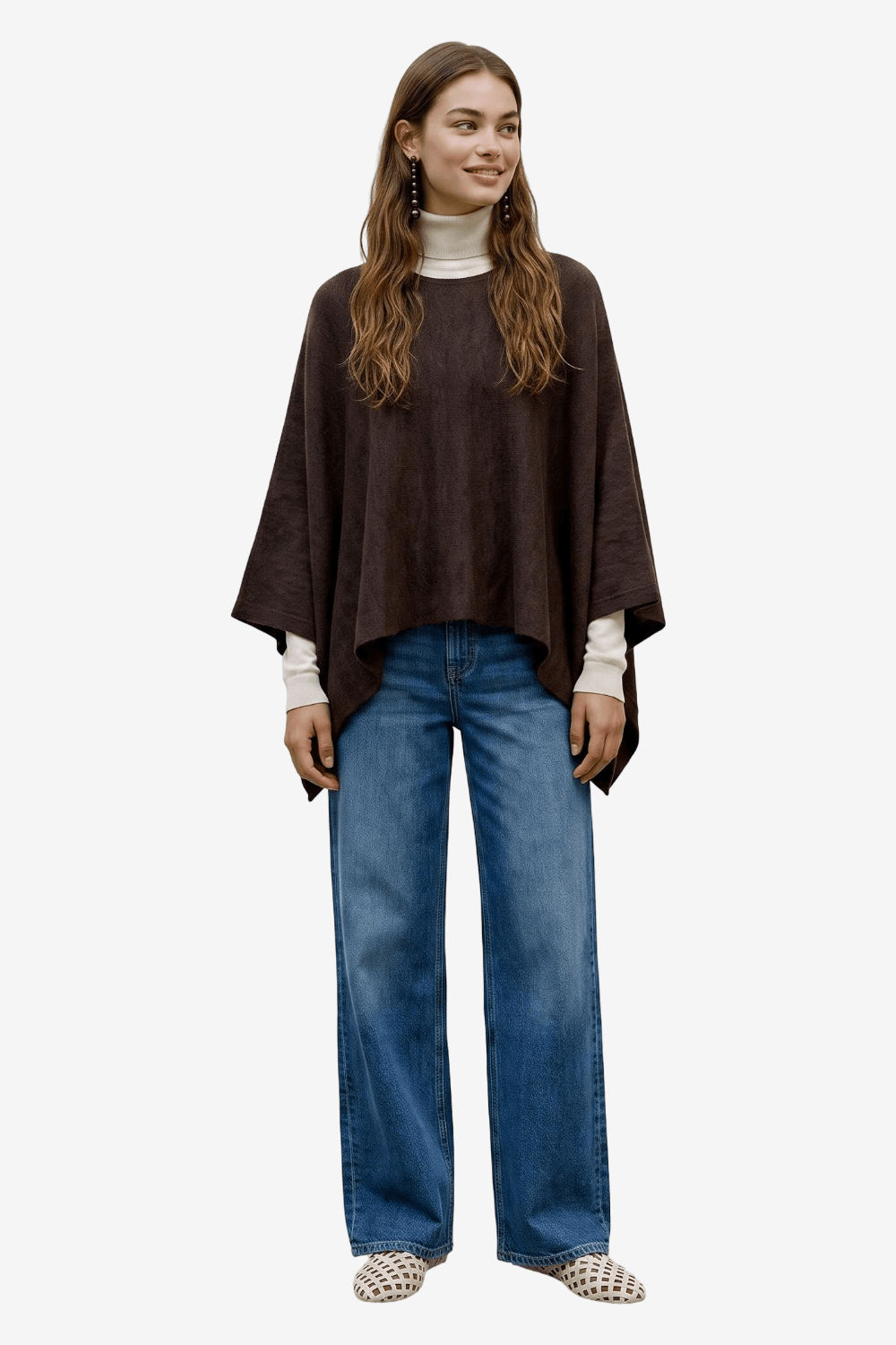 Vero Moda Isla Πόντσο Καφέ 10350309