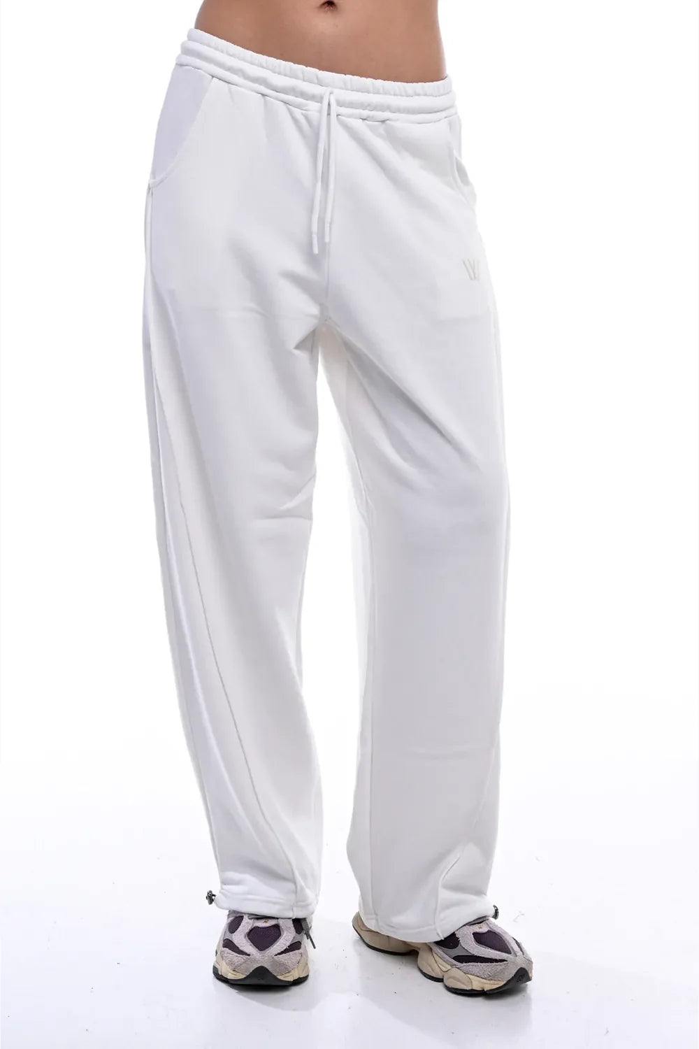 Wanderlust Loose Trackpants White