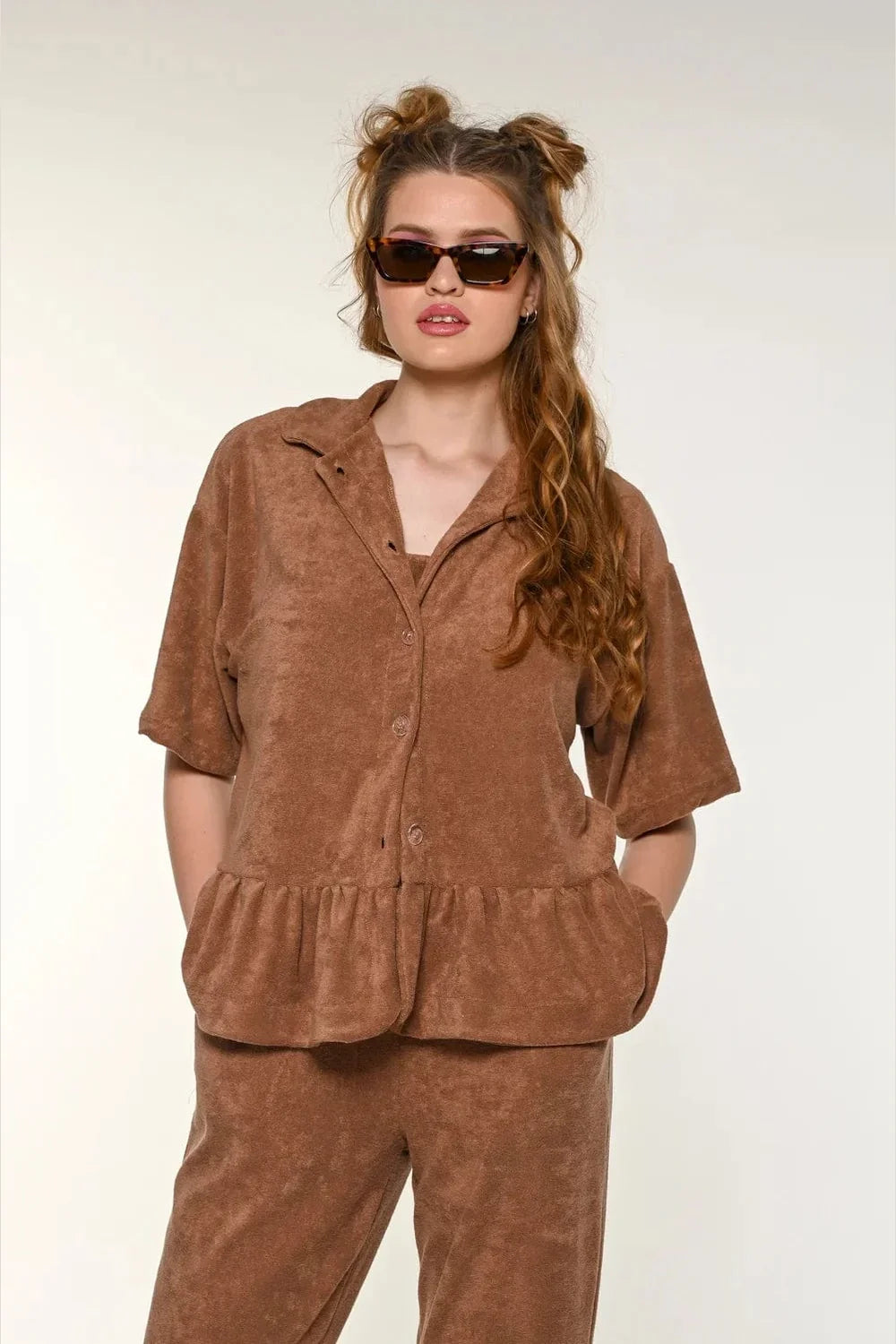 Wanderlust Terry Jacket Brown