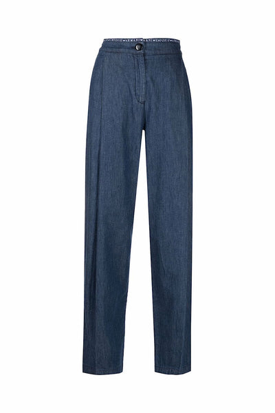 Emporio Armani Pleat-Detail Cropped Jeans 3L2P87 2DQ8Z 0941