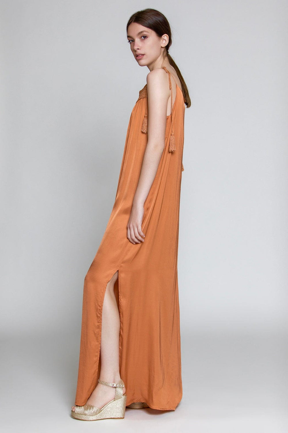Aggel Maxi Φόρεμα SS13135 Peach