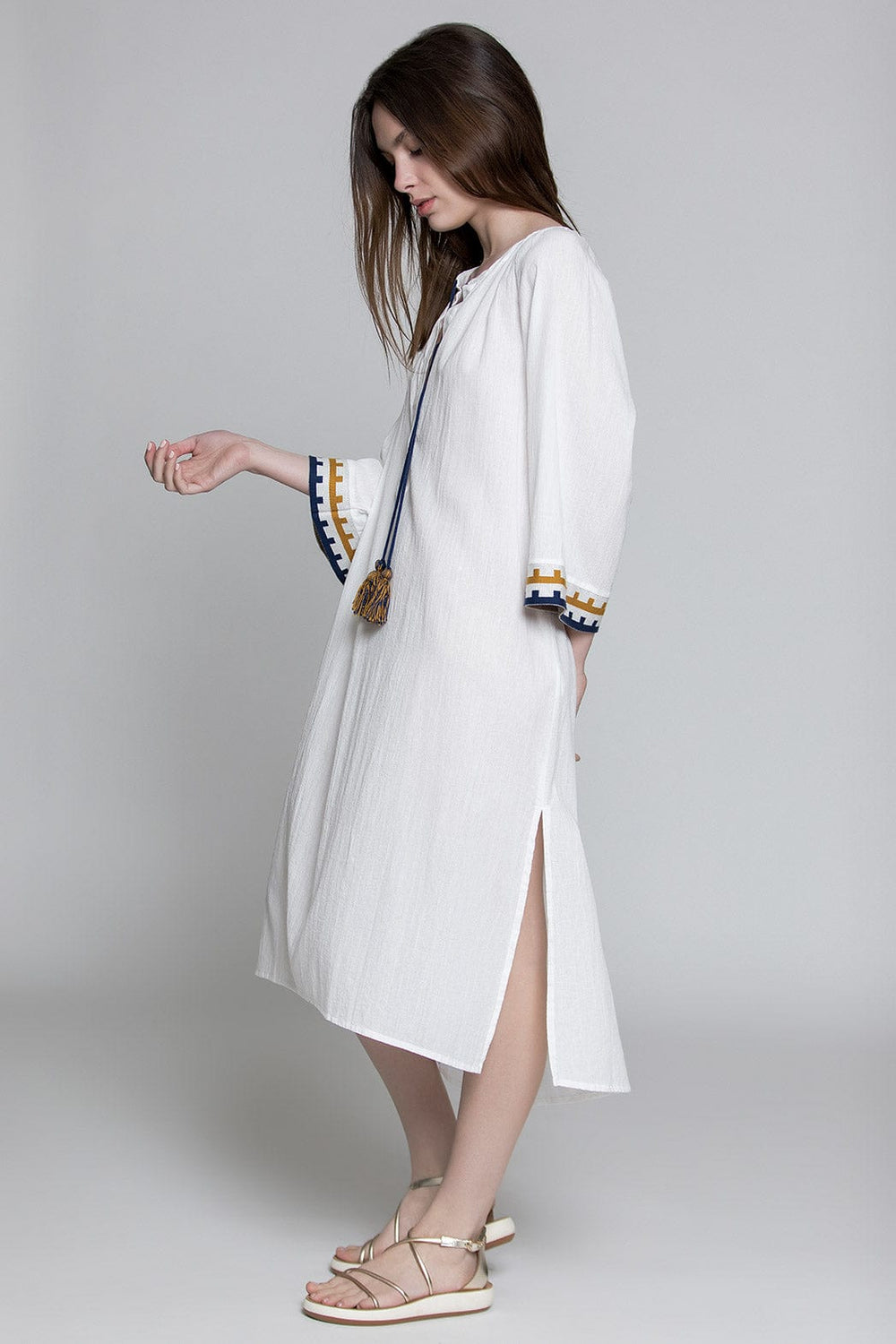 Aggel Midi Καφτάνι 13125 Ivory