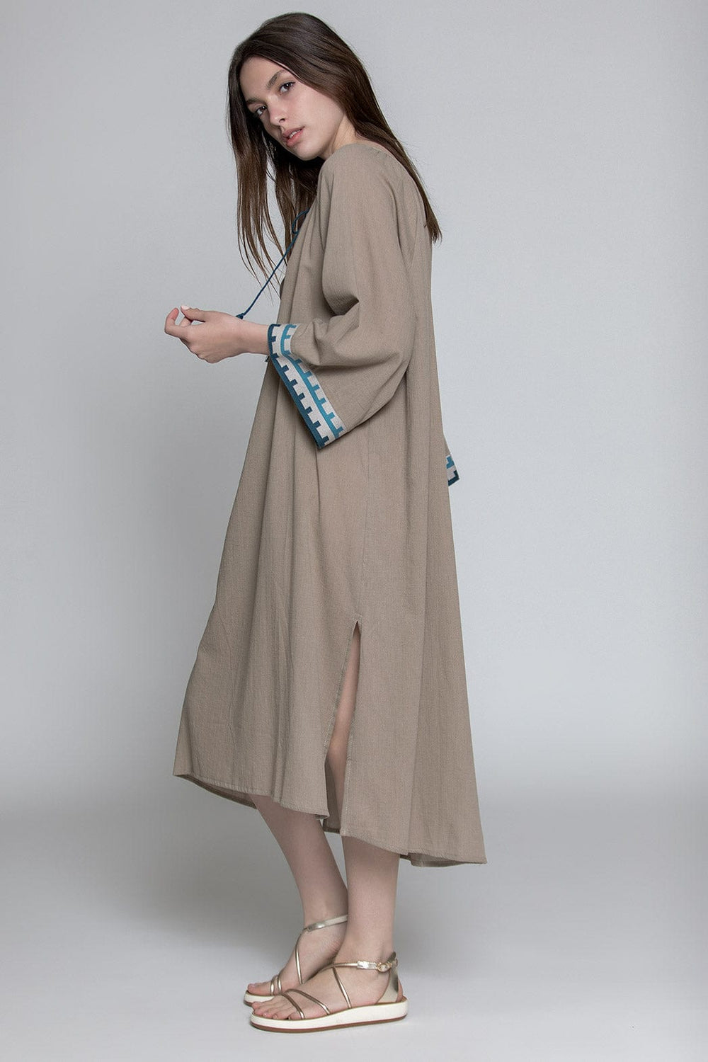 Aggel Midi Καφτάνι Sand