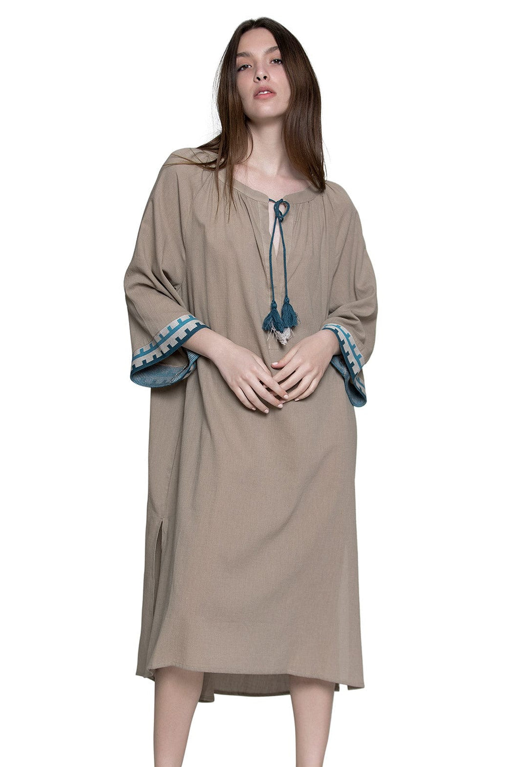 Aggel Midi Καφτάνι Sand