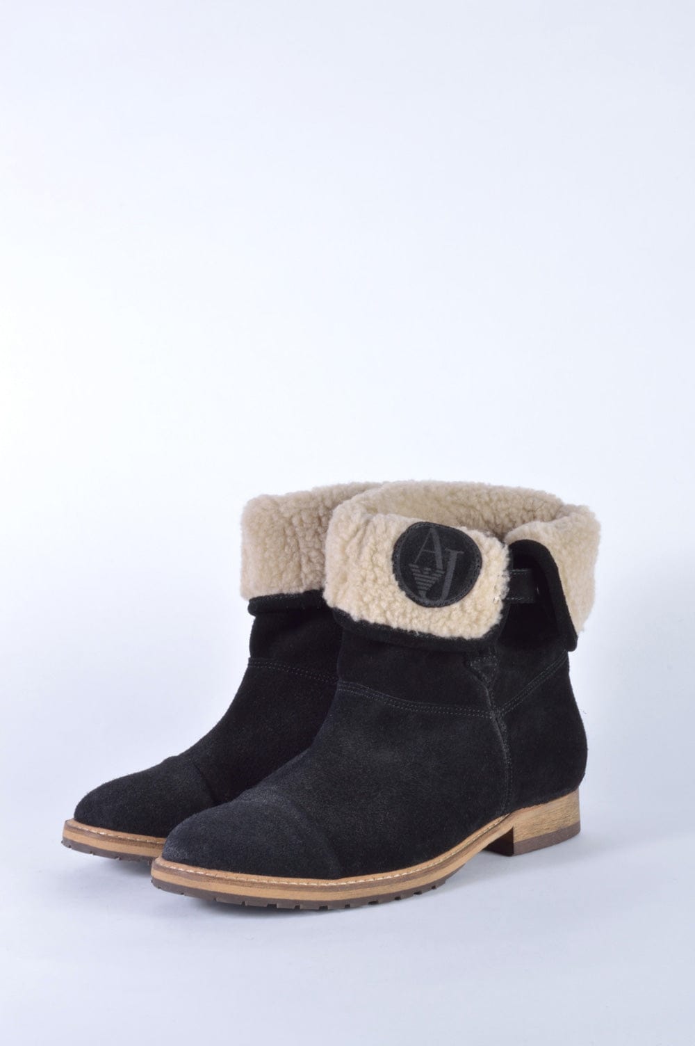 Armani jeans boots discount womens