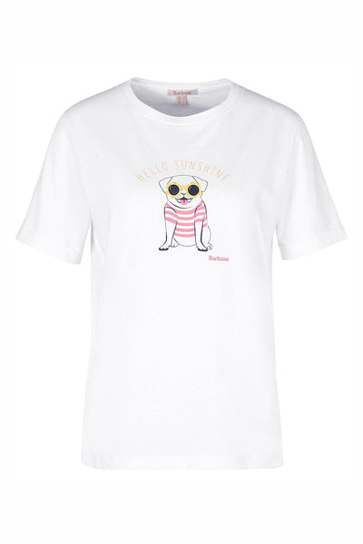 Barbour Addison T-Shirt Άσπρο LTS0599WH11