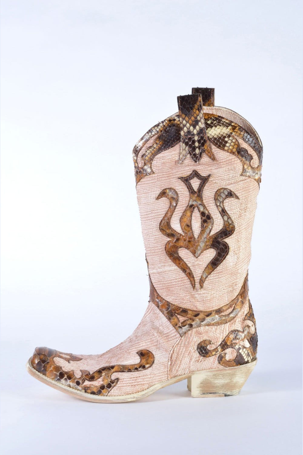 Debut Beige Leather Boots