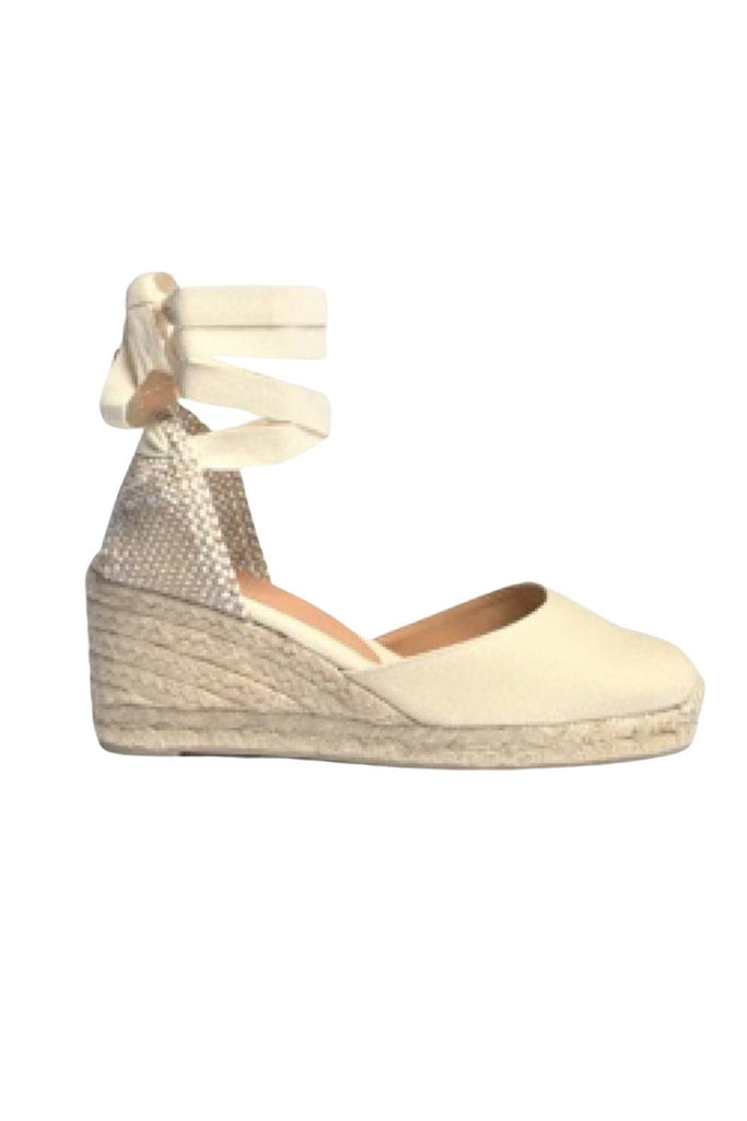 Castaner Espadrilles Wedge Carina/6/001 Ivory 020964-203