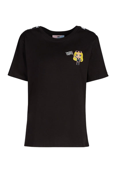 Chiara Ferragni CF RAcing T-Shirt Μαύρο 71CBHT18