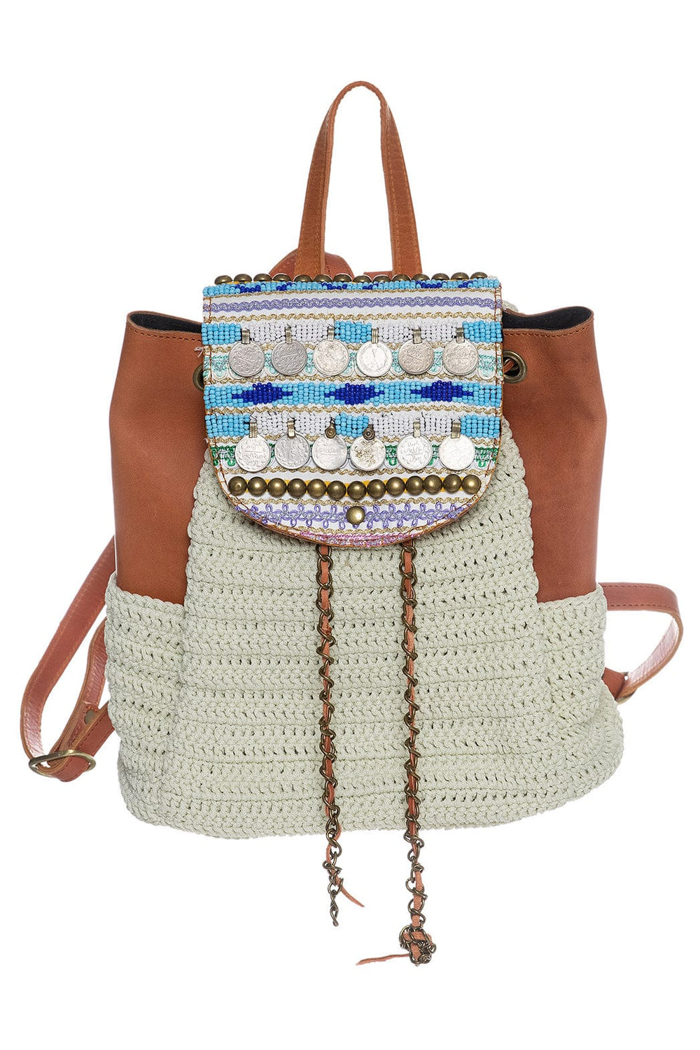Elliot Mann Jane Boho Backpack Brown1680N