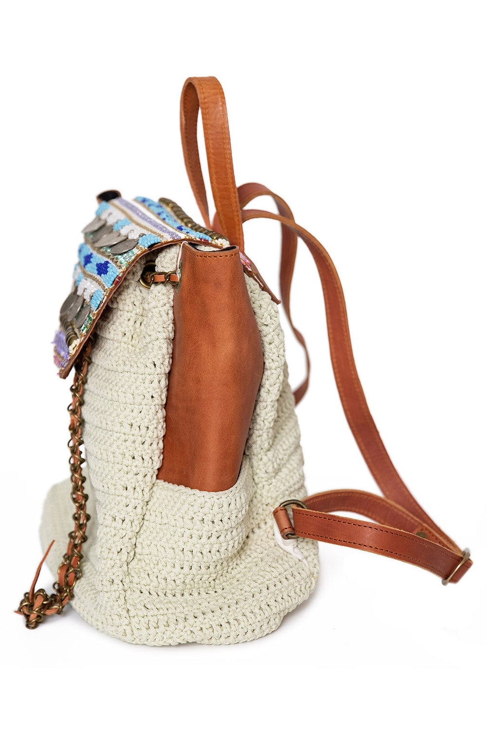 Elliot Mann Jane Boho Backpack Brown1680N