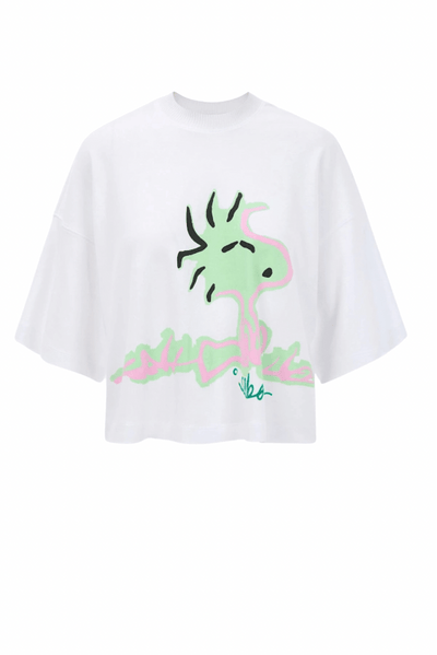 Iceberg Woodstock Cropped T-Shirt Άσπρο 22EI2P0F03263071101