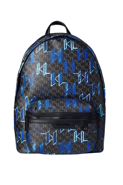 Karl Lagerfeld K/Monogram Klassik Backpack Τσάντα Μαύρη/Μπλε 230M3170  