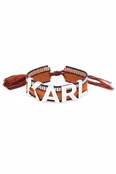 Karl Lagerfeld Κ Woven Logo Bracelet 221W3947