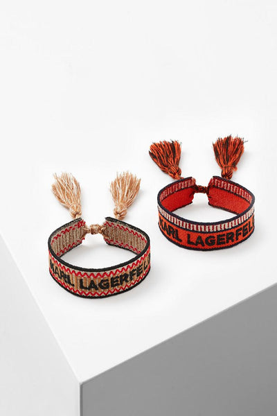 Karl Lagerfeld K woven Βραχιόλι set - Συνθετικό Ύφασμα 221W3937