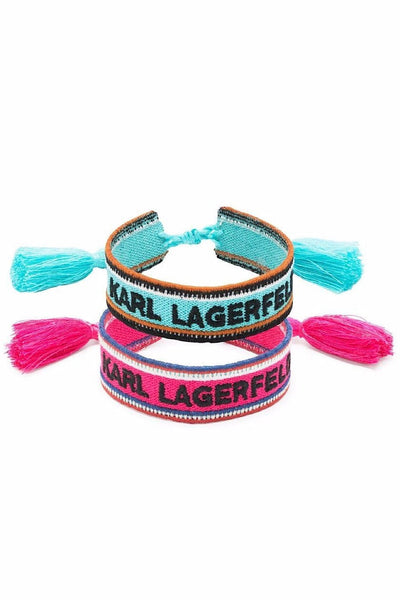 Karl Lagerfeld K woven bracelet set 221W3938