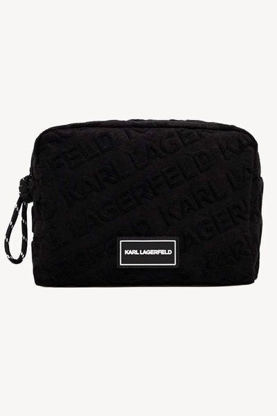 Karl Lagerfeld K/logo Beach Terry Vanity Case Μαύρο 230W3238