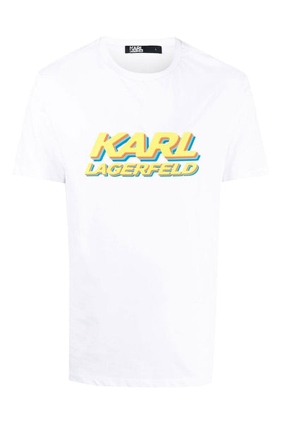 Karl Lagerfeld Logo-Print T-Shirt Άσπρο 755080 523224 10