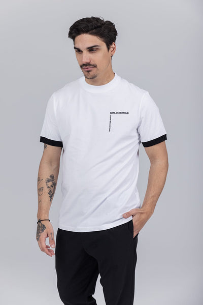 Karl Lagerfeld Ανδρικό T-Shirt Άσπρο 755021 53221 10