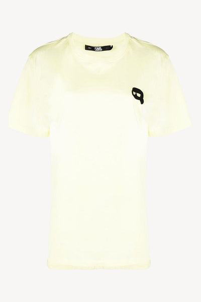 Karl Lagerfeld Ikonik 2.0 Κοντομάνικο T-shirt Κίτρινο 230W1722