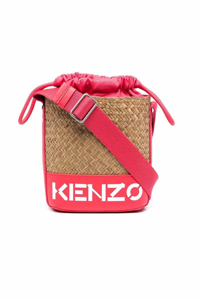 Kenzo Raffia logo tote bag Κοραλί FC52SA954B09 27
