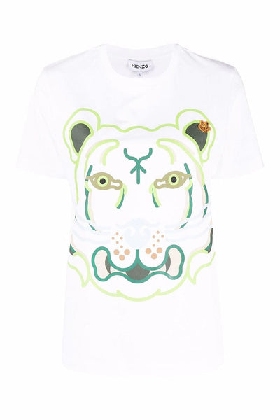Kenzo Tiger Loose T-Shirt 2TS930 4SA 01BKenzo Tiger Loose T-Shirt Λευκό 2TS930 4SA 01B