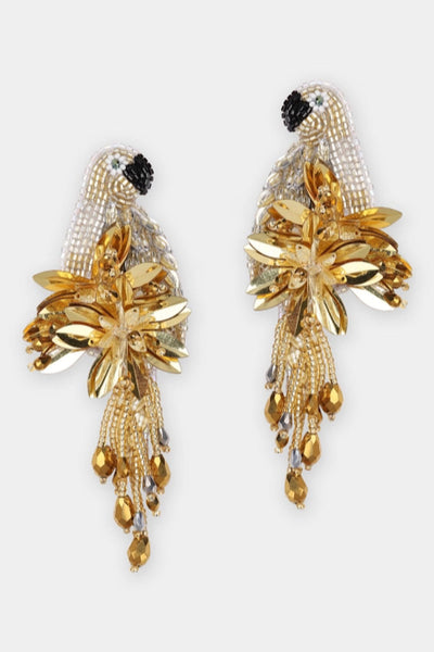 Desiree Olivia Dar Parrot Earrings Χρυσό