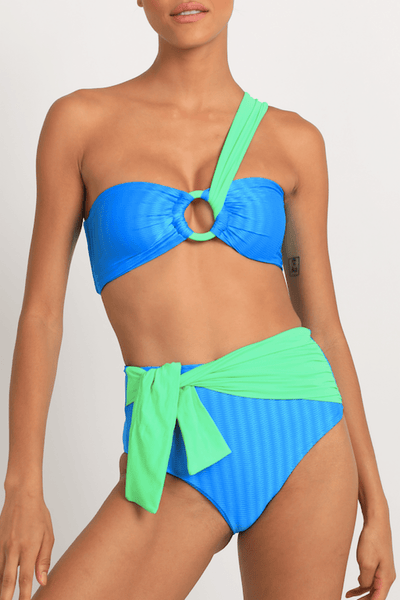 Patbo Colorblock Bikini Με Έναν Ώμο TOB19665US