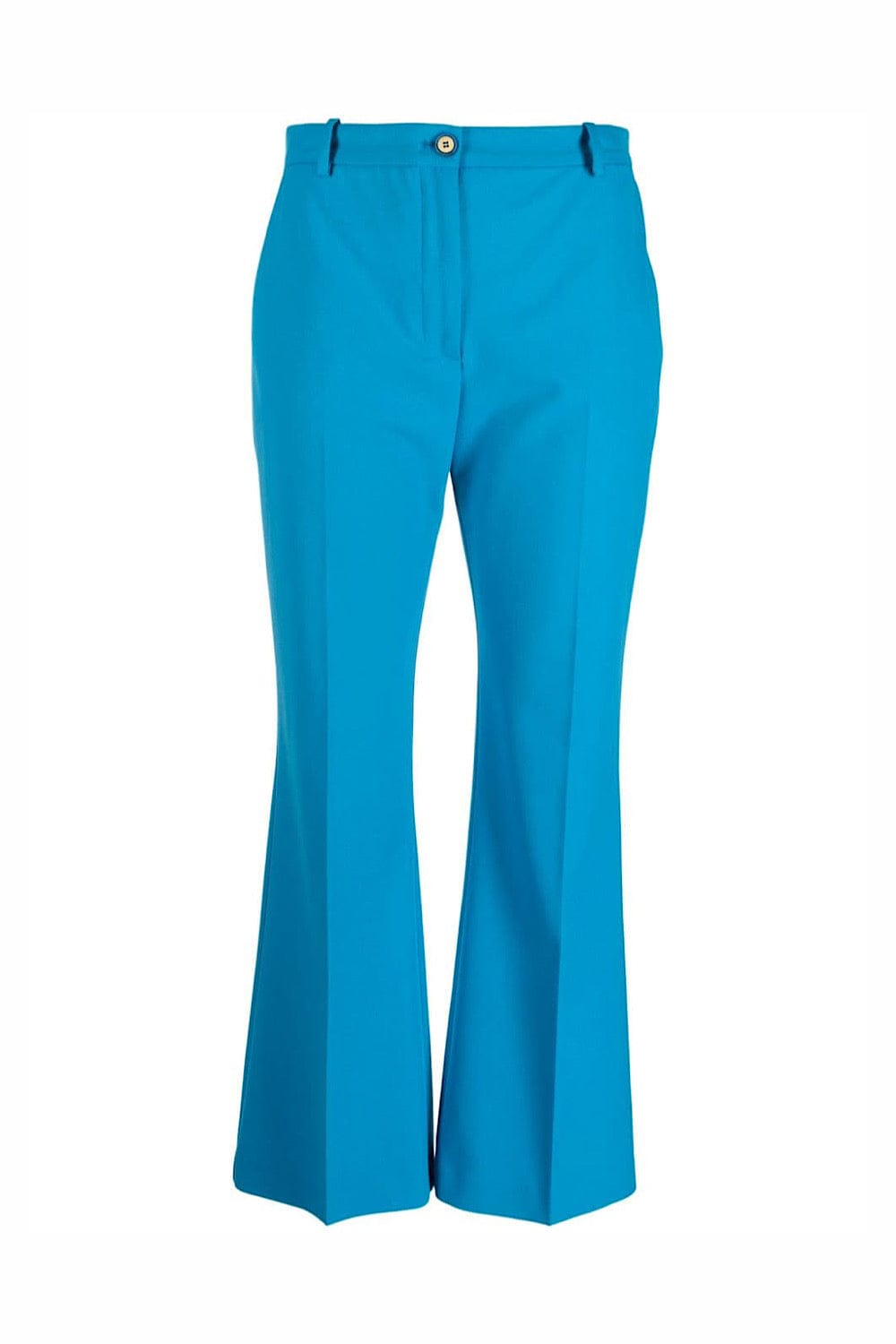Pinko Pia Cropped Flared Blue Pants 100819 A0HO F71 Pinko Pia Cropped Flared Blue Pants 100819 A0HO F71