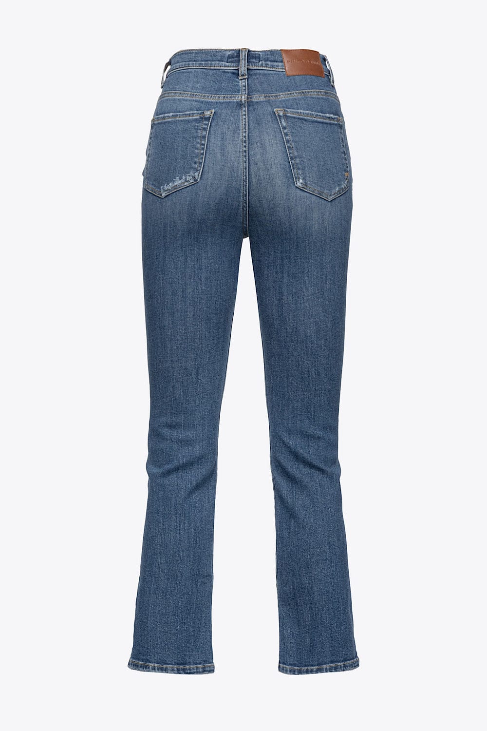 Pinko Belen Bootcut with Laser Patches Trousers Blue 100115 A0FN PJD