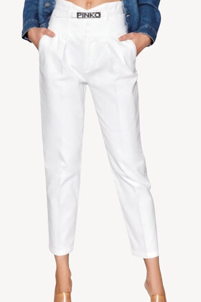 Pinko Ariel Bustier Jeans Comfort Denim Άσπρο 100225 A0G7 Z04