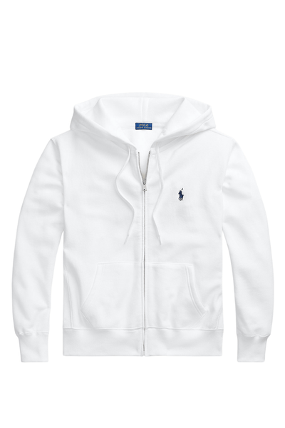 Polo Ralph Lauren Fleece Full-Zip Hoodie Λευκό 211794396002