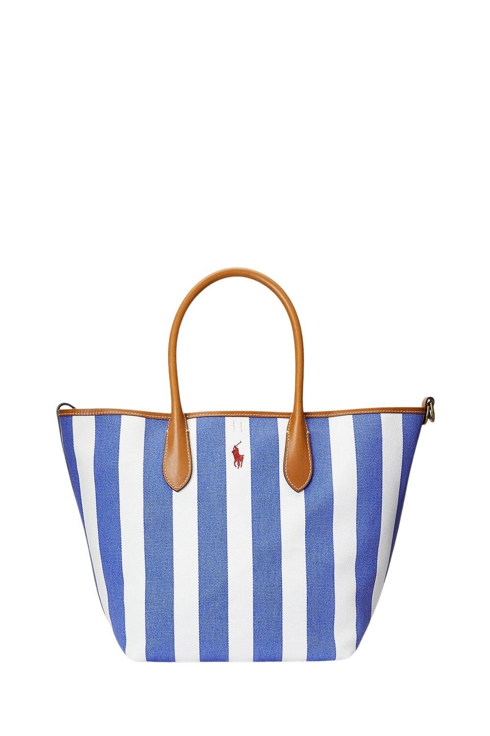 Polo Ralph Lauren Polo Pony Embroidered Tote Bag Striped Blue