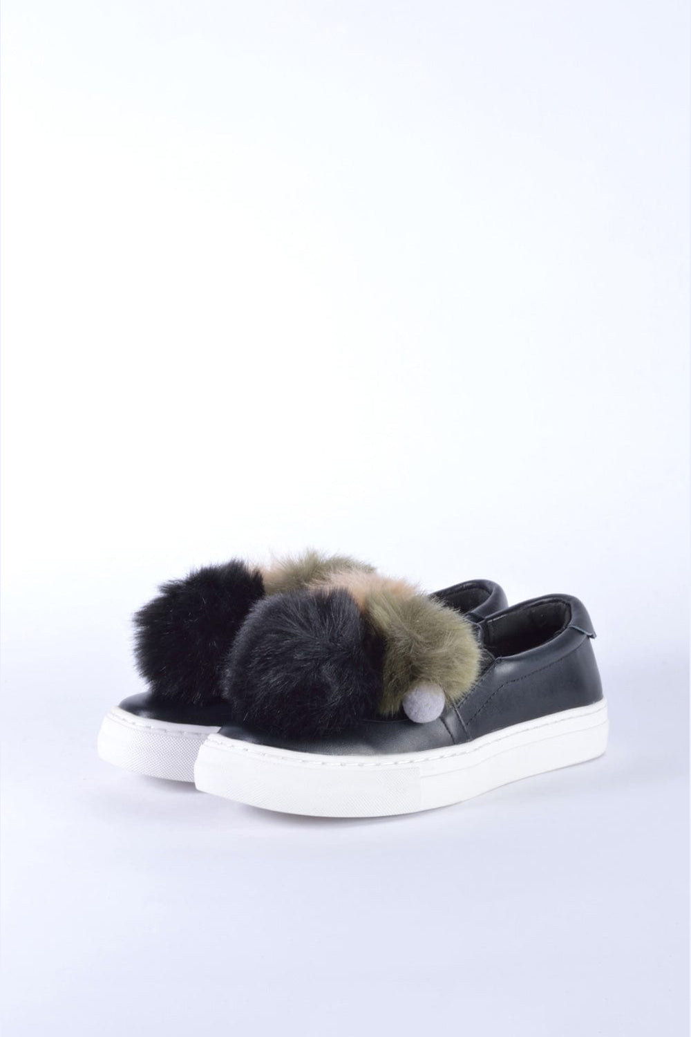 SIXTYSEVEN ΜΑΥΡΟ SNEAKER ΜΕ ΓΟΥΝΙΝΑ ΦΟΥΝΤΑΚΙΑ