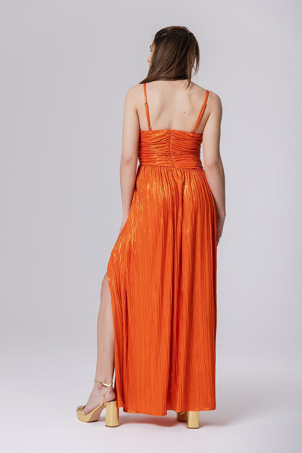 Twenty29 Maxi Φόρεμα Πορτοκαλί 8844